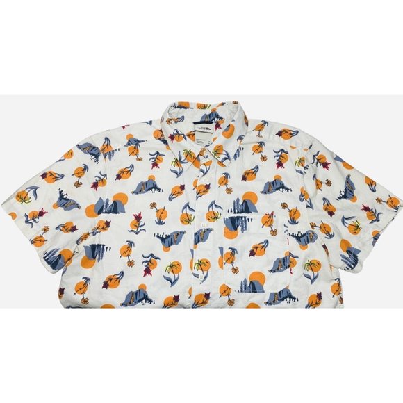The North Face Men's Short Sleeve Baytrail Shirt SIZE M Desert Flower Mountains - Picture 5 of 9